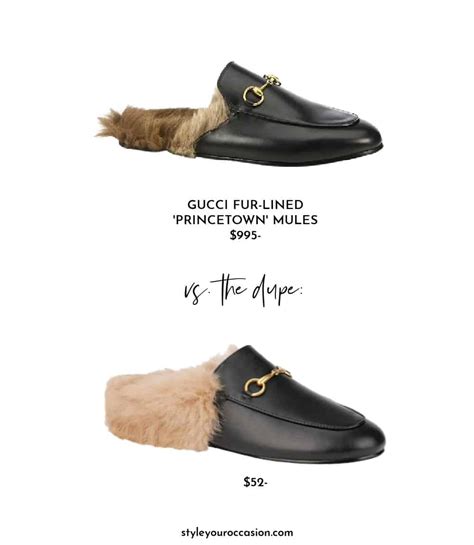 gucci look alike mules|gucci lug sole dupe.